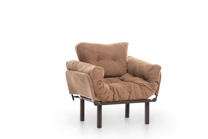 Atelier Del Sofa Nitta Single - Marrón claro Atelier Del Sofa Nitta Single - Marrón claro